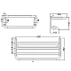 Приобрести Полка для полотенец 60 см Kludi A-Xes 4898905 в магазине сантехники Santeh-Crystal.ru