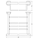 Купить Полка для полотенец 40 см FBS Esperado ESP 040 в магазине сантехники Santeh-Crystal.ru