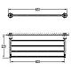 Купить Полка для полотенец 65 см Art&Max Liberty AM-F-8983 в магазине сантехники Santeh-Crystal.ru