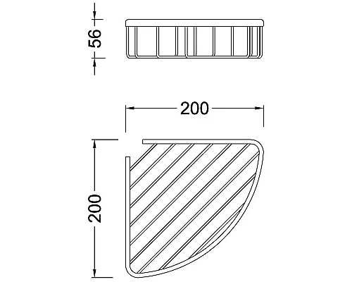 Приобрести Полка 20х20 см Timo Nelson 150077/00 в магазине сантехники Santeh-Crystal.ru