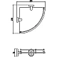 Заказать Полка угловая 27х27 см Savol 70 S-007073 в магазине сантехники Santeh-Crystal.ru