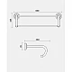 Купить Полка для полотенец 60 см Magliezza Kollana 80516-CR в магазине сантехники Santeh-Crystal.ru