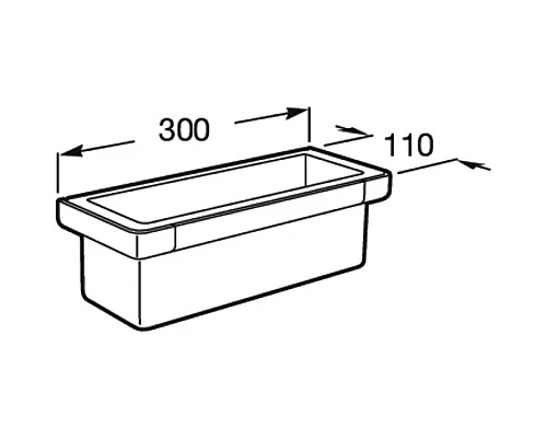 Приобрести Полка Roca Tempo 817028001 в магазине сантехники Santeh-Crystal.ru