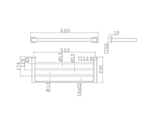 Приобрести Полка для полотенец 60 см Teka Formentera 170780200 в магазине сантехники Santeh-Crystal.ru