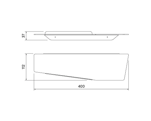 Заказать Полка 40 см IDDIS Slide SLISC00i44 в магазине сантехники Santeh-Crystal.ru