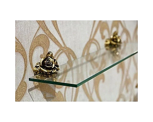 Приобрести Полка стеклянная 60 см бронза Art&Max Rose AM-0913-B в магазине сантехники Santeh-Crystal.ru
