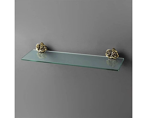 Приобрести Полка стеклянная 60 см бронза Art&Max Rose AM-0913-B в магазине сантехники Santeh-Crystal.ru