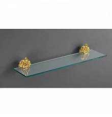 Полка стеклянная 60 см золото Art&Max Rose AM-0913-Do