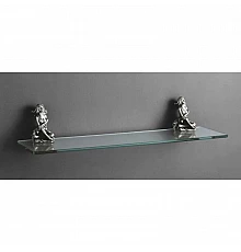 Полка стеклянная 60 см серебро Art&Max Athena AM-0613-T