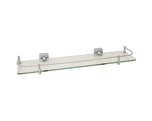 Купить Полка стеклянная 60 см Fixsen Kvadro FX-61303B в магазине сантехники Santeh-Crystal.ru