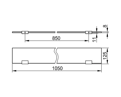 Приобрести Полка стеклянная 105 см KEUCO Edition 11 11110015100 в магазине сантехники Santeh-Crystal.ru