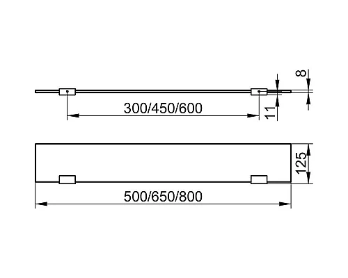 Приобрести Полка стеклянная 80 см KEUCO Collection Moll 12710015800 в магазине сантехники Santeh-Crystal.ru