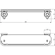 Приобрести Полка стеклянная 60 см Migliore Olivia 27477 в магазине сантехники Santeh-Crystal.ru