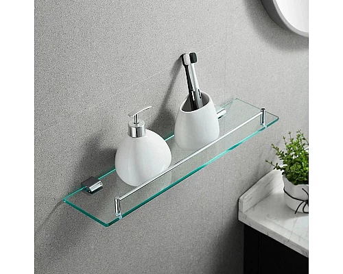Заказать Полка стеклянная 50 см Rose RG1719 в магазине сантехники Santeh-Crystal.ru