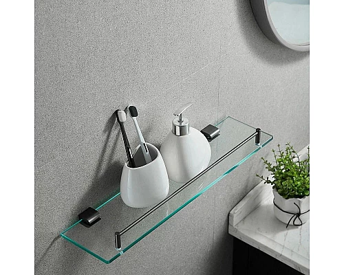 Купить Полка стеклянная 50 см Rose RG1719T в магазине сантехники Santeh-Crystal.ru