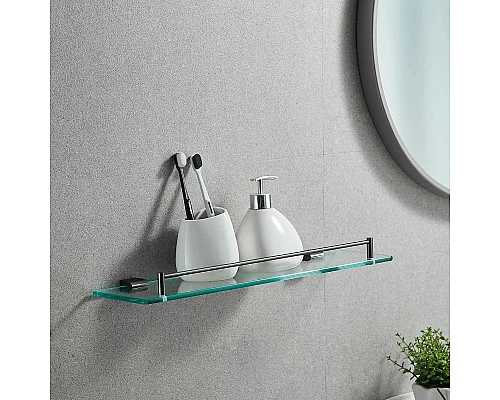 Купить Полка стеклянная 50 см Rose RG1719T в магазине сантехники Santeh-Crystal.ru