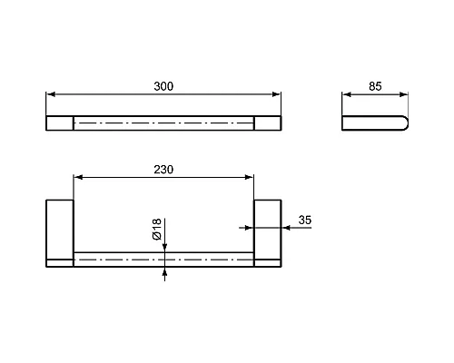 Приобрести Полотенцедержатель 35 см Ideal Standard Connect N1385AA в магазине сантехники Santeh-Crystal.ru
