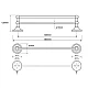 Купить Полотенцедержатель 66,5 см Bemeta Retro 144104057 в магазине сантехники Santeh-Crystal.ru