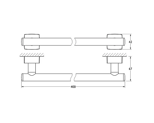 Приобрести Полотенцедержатель 40 см FBS Esperado ESP 030 в магазине сантехники Santeh-Crystal.ru