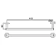 Приобрести Полотенцедержатель 51 см Jaquar Continental ACN-CHR-1111BNM в магазине сантехники Santeh-Crystal.ru