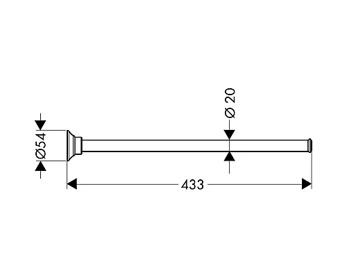 Заказать Полотенцедержатель 43,3 см Axor Montreux 42020820 в магазине сантехники Santeh-Crystal.ru