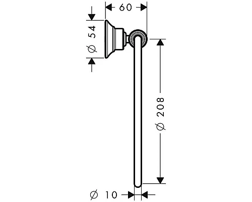 Приобрести Кольцо для полотенец Axor Montreux 42021000 в магазине сантехники Santeh-Crystal.ru