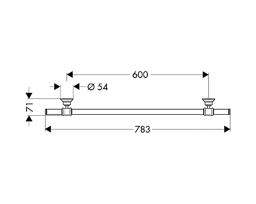 Заказать Полотенцедержатель 78,3 см Axor Montreux 42060000 в магазине сантехники Santeh-Crystal.ru