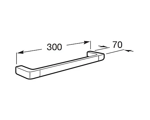 Приобрести Полотенцедержатель 30 см Roca Tempo 817039022 в магазине сантехники Santeh-Crystal.ru