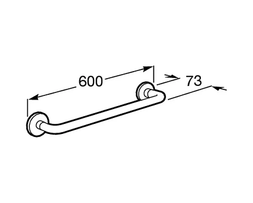 Приобрести Полотенцедержатель 60 см Roca Hotels 816729001 в магазине сантехники Santeh-Crystal.ru