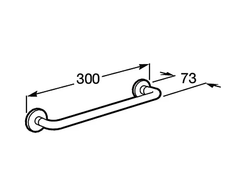 Приобрести Полотенцедержатель 30 см Roca Hotels 816727001 в магазине сантехники Santeh-Crystal.ru