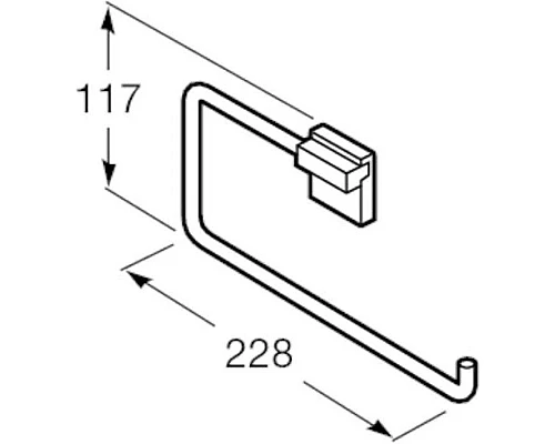 Купить Кольцо для полотенец Roca Rubik 816847024 в магазине сантехники Santeh-Crystal.ru