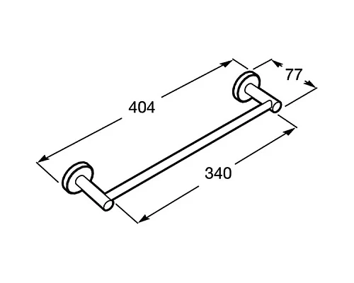 Купить Полотенцедержатель 40,4 см Roca Superinox 817307002 в магазине сантехники Santeh-Crystal.ru