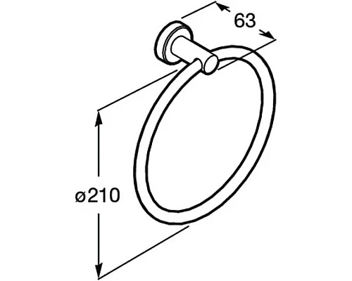Купить Кольцо для полотенец Roca Superinox 817309002 в магазине сантехники Santeh-Crystal.ru