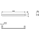 Заказать Полотенцедержатель 60 см Ideal Standard Conca T4499GN в магазине сантехники Santeh-Crystal.ru