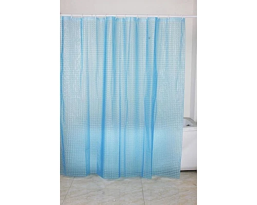 Приобрести Штора для ванной комнаты Fixsen PE3003C blue в магазине сантехники Santeh-Crystal.ru
