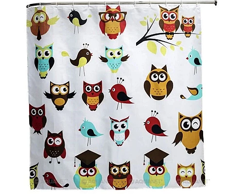 Приобрести Штора для ванной комнаты Aquanet Совы SC3101A в магазине сантехники Santeh-Crystal.ru