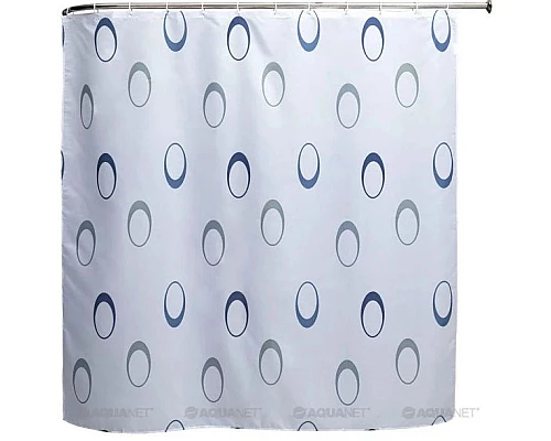 Приобрести Штора для ванной комнаты Aquanet Круги SC7033A в магазине сантехники Santeh-Crystal.ru