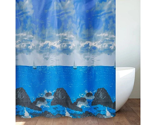 Приобрести Штора для ванной комнаты Savol S-XK2018D в магазине сантехники Santeh-Crystal.ru