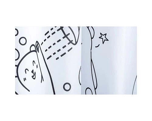 Приобрести Штора для ванной комнаты Fixsen Teddy Wash FX-1505 в магазине сантехники Santeh-Crystal.ru