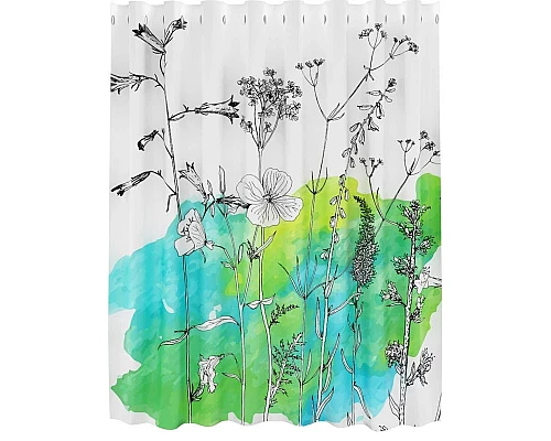 Заказать Штора для ванной комнаты WasserKRAFT Dill SC-39103 в магазине сантехники Santeh-Crystal.ru