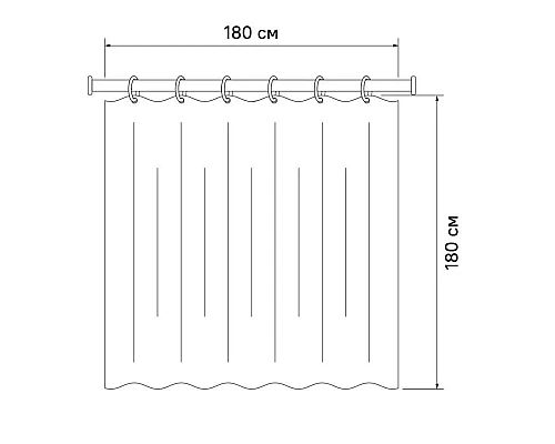 Купить Штора для ванной комнаты IDDIS Basic B66P118i11 в магазине сантехники Santeh-Crystal.ru