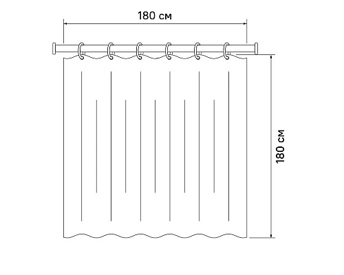 Купить Штора для ванной комнаты IDDIS Promo P34PV11i11 в магазине сантехники Santeh-Crystal.ru