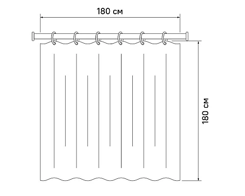 Заказать Штора для ванной комнаты IDDIS Promo P02PV11I11 в магазине сантехники Santeh-Crystal.ru