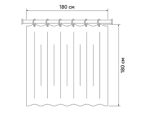 Купить Штора для ванной комнаты IDDIS Promo P10PV11i11 в магазине сантехники Santeh-Crystal.ru
