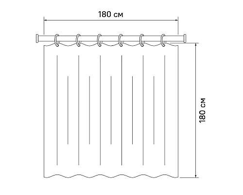 Приобрести Штора для ванной комнаты IDDIS Promo P14P118i11 в магазине сантехники Santeh-Crystal.ru