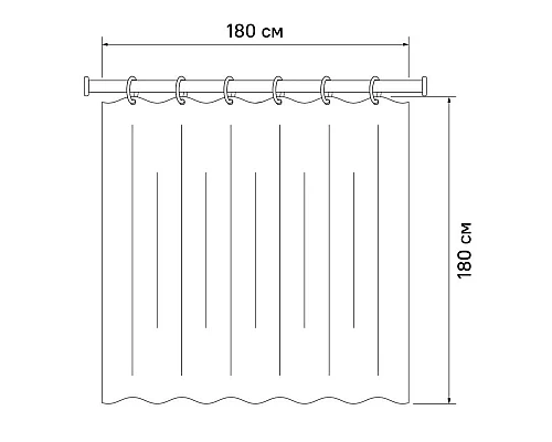 Заказать Штора для ванной комнаты IDDIS Promo P16P118i11 в магазине сантехники Santeh-Crystal.ru