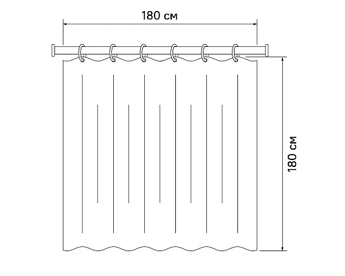 Купить Штора для ванной комнаты IDDIS Promo P18P118i11 в магазине сантехники Santeh-Crystal.ru