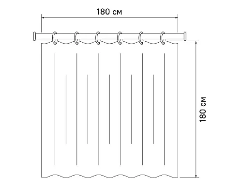 Купить Штора для ванной комнаты IDDIS Promo P24PV11i11 в магазине сантехники Santeh-Crystal.ru