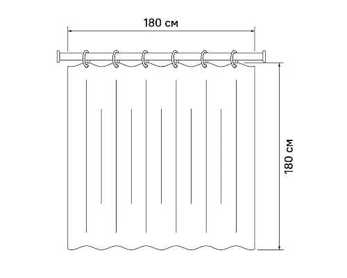 Купить Штора для ванной комнаты IDDIS Promo P26PV11i11 в магазине сантехники Santeh-Crystal.ru