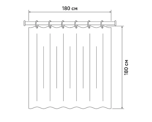Приобрести Штора для ванной комнаты IDDIS Basic B07P118i11 в магазине сантехники Santeh-Crystal.ru